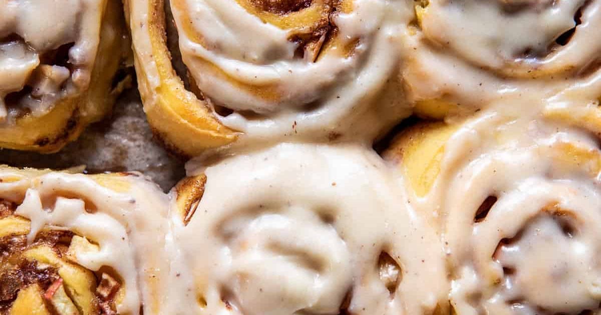 Apple Cinnamon Rolls with Brown Butter Maple Icing Recipe | Samsung Food App