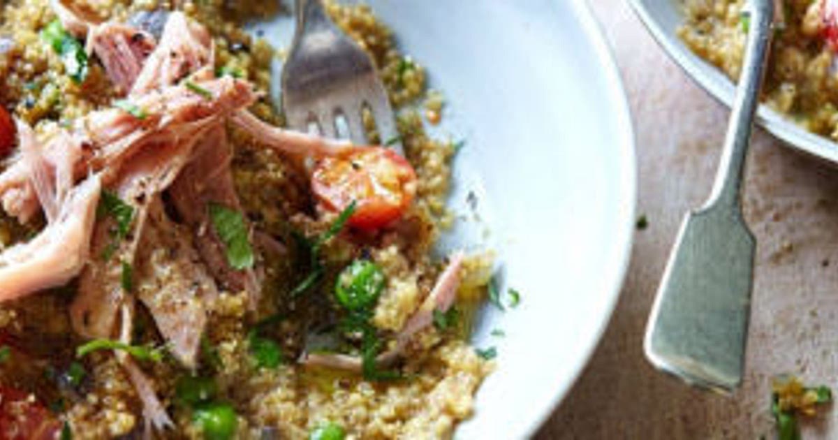 Pea quinoa risotto with ham Recipe | Samsung Food App
