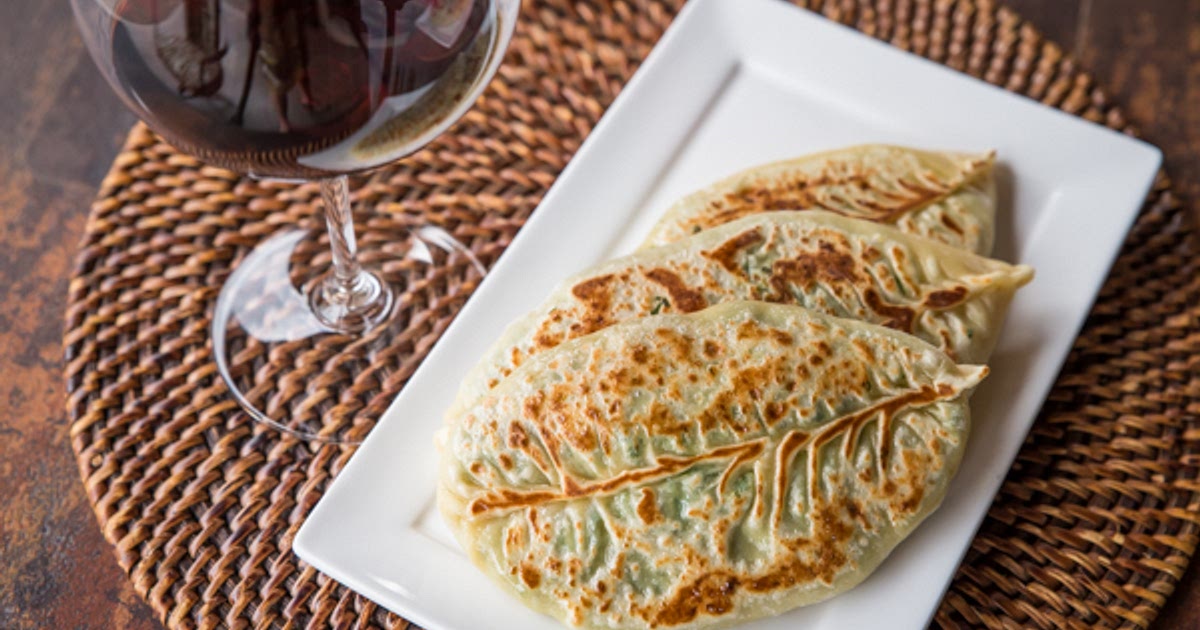 Flat Bread Stuffed with Greens and Feta Recipe | Samsung Food App