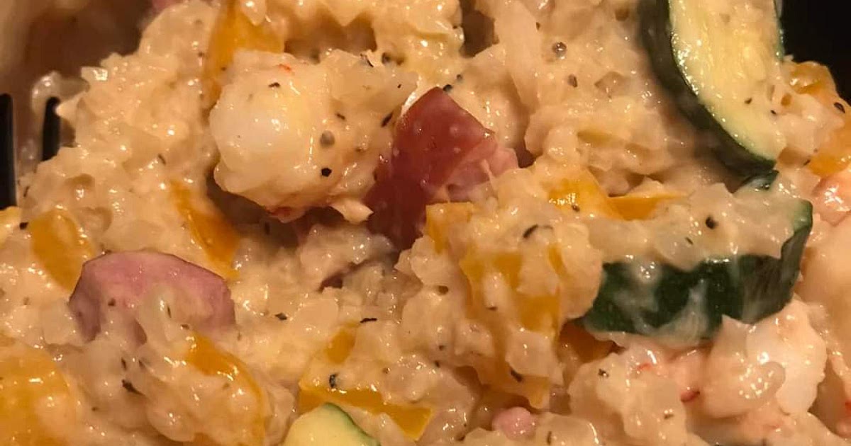 Cajun Alfredo Shrimp and Sausage with Cauliflower Rice Recipe | Samsung Food App