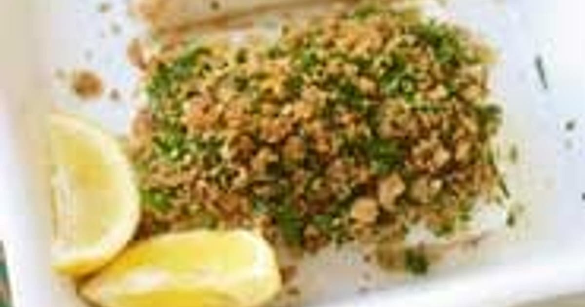 Baked fish with herby lemon crust Recipe | Samsung Food App