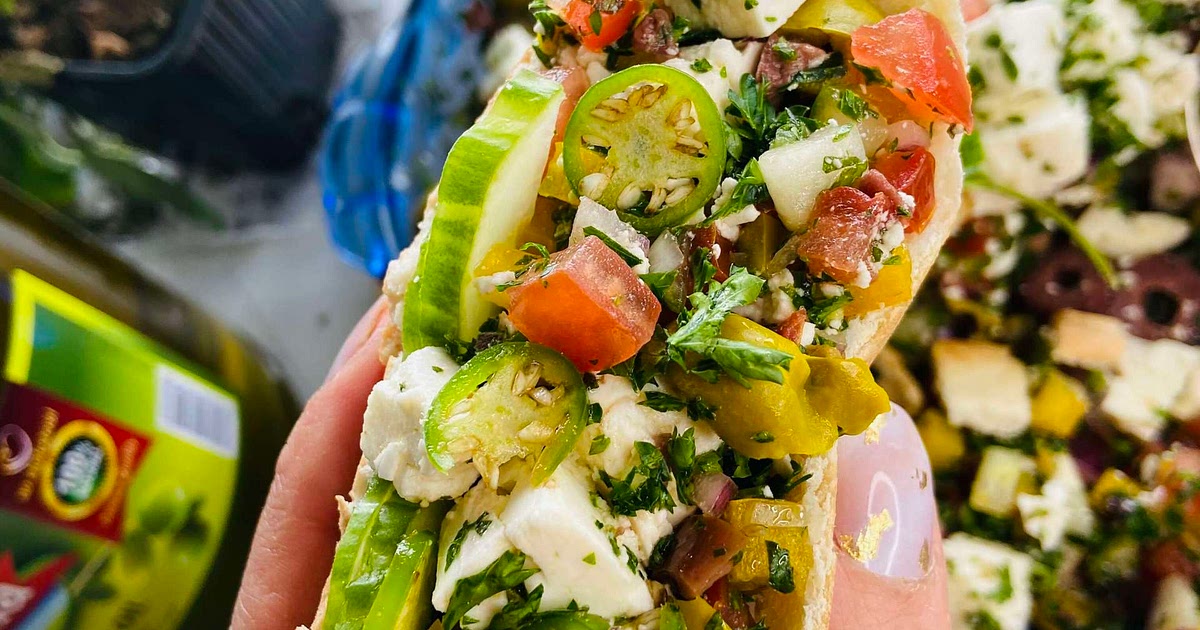Mediterranean Salad in a Pita Recipe | Samsung Food App