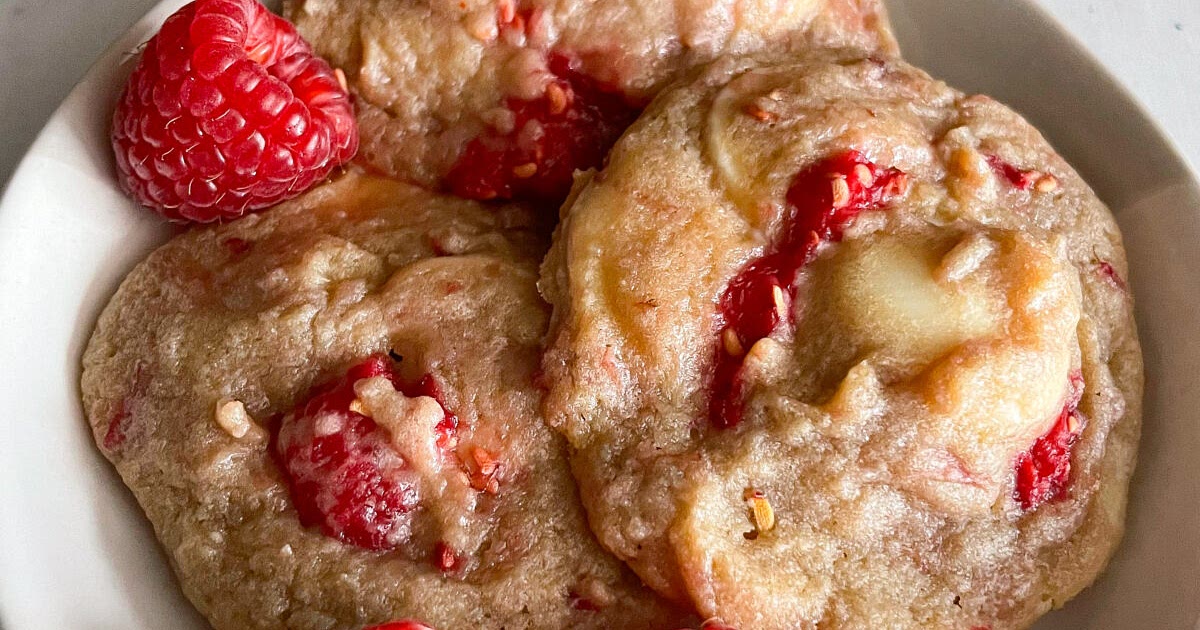 Raspberry White Chocolate Pudding Cookies Recipe | Samsung Food App