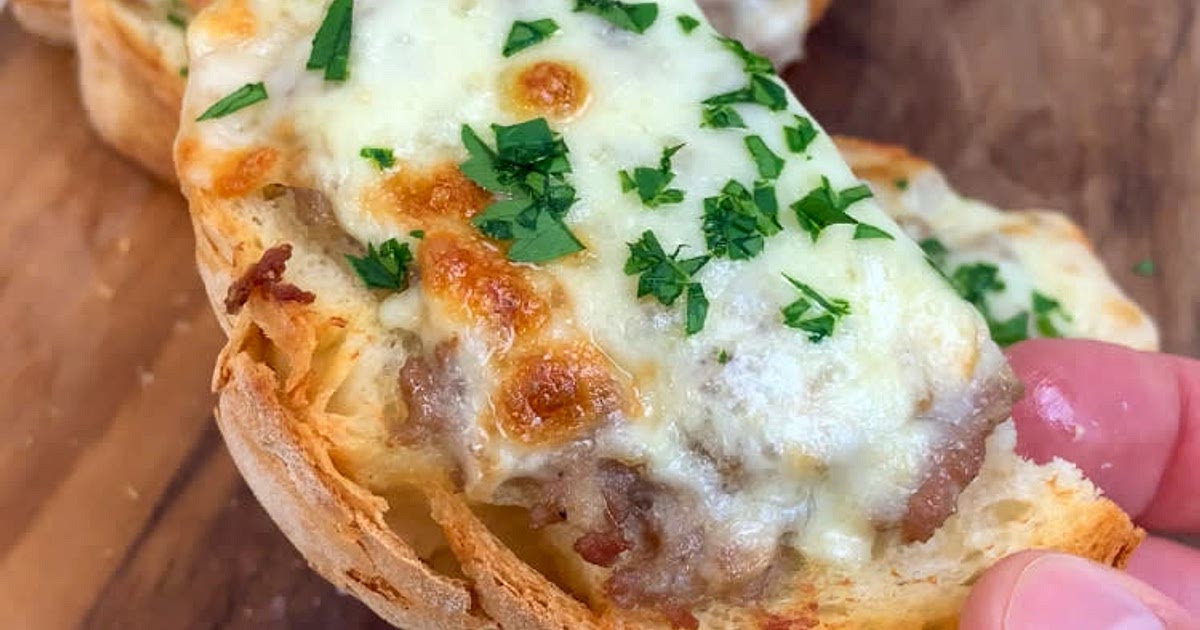 CHEESY SAUSAGE BRUSCHETTA Recipe | Samsung Food App