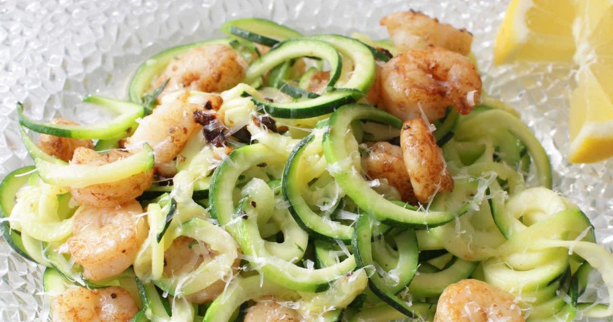 Zucchini Noodles With Shrimp For One Recipe | Samsung Food App