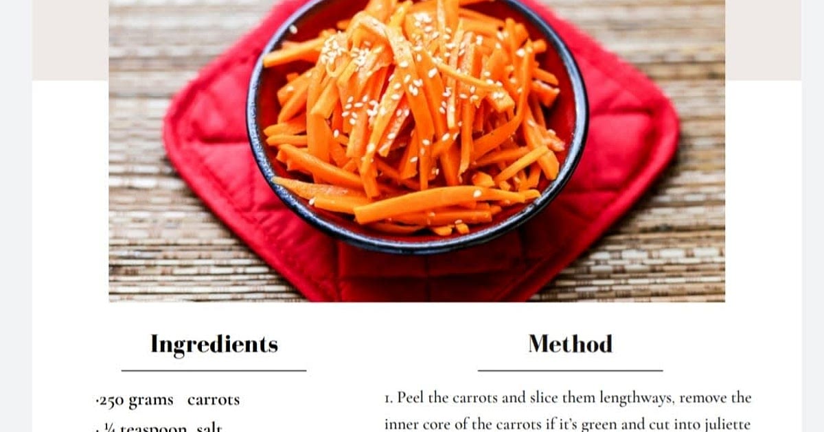 Caramelized carrots Recipe | Samsung Food App
