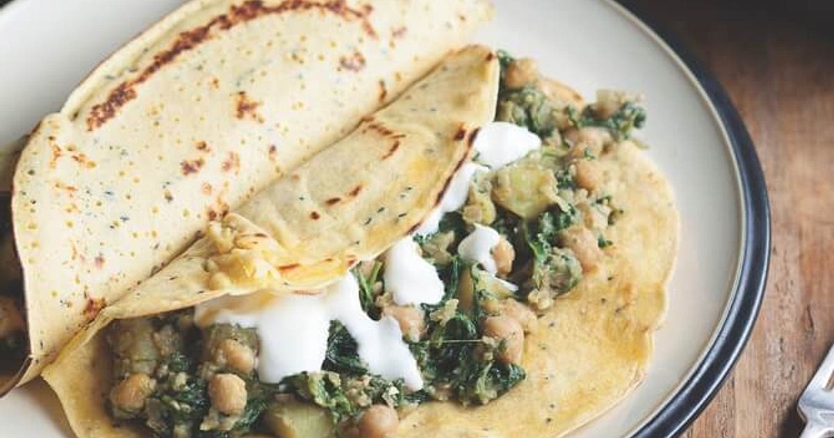 Spinach, chickpea pancakes Recipe | Samsung Food App