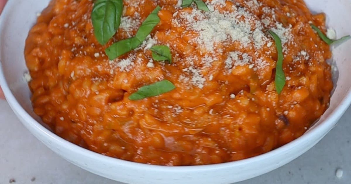 Roasted Pepper Risotto Recipe | Samsung Food App