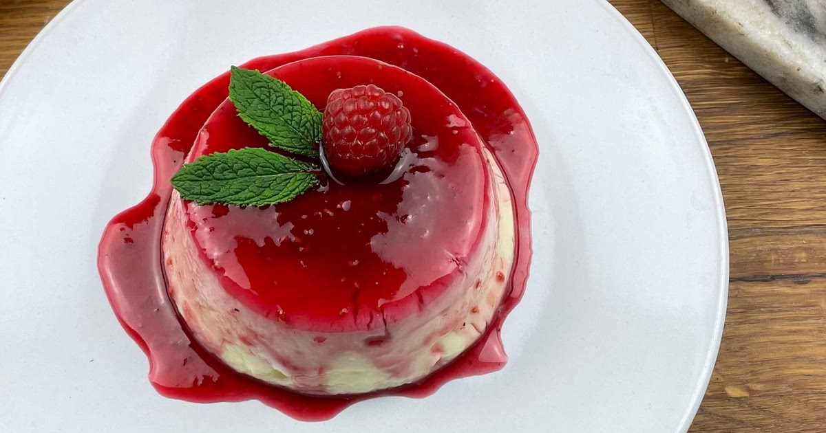 Vanilla Pudding with Raspberry Coulis Recipe | Samsung Food App