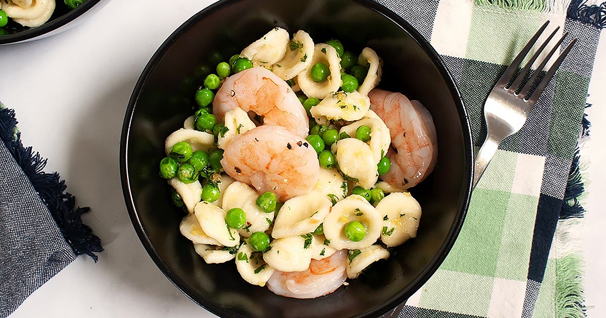 Easy Garlic Herb Shrimp with Peas Recipe | Samsung Food App