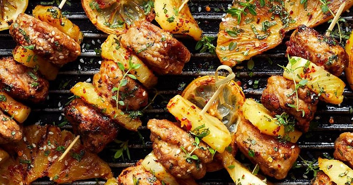 This Barbecue Pineapple & Chicken Kebabs Recipe Is Happy on a Stick | Samsung Food App