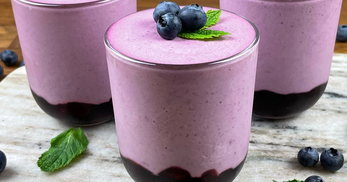 Blueberry Mousse with Blueberry Compote Recipe | Samsung Food App