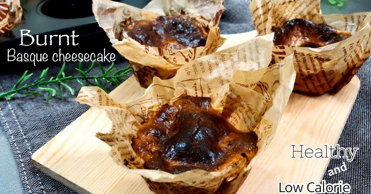 Absolutely Healthy & Low Calorie Burnt Basque CheeseCake|Healthy Mini Burnt Cheesecake Recipe | Sams
