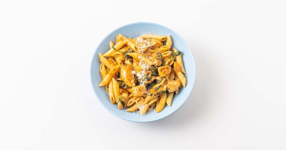 Sicilian chicken pasta with sun dried tomato sauce Recipe | Samsung Food App