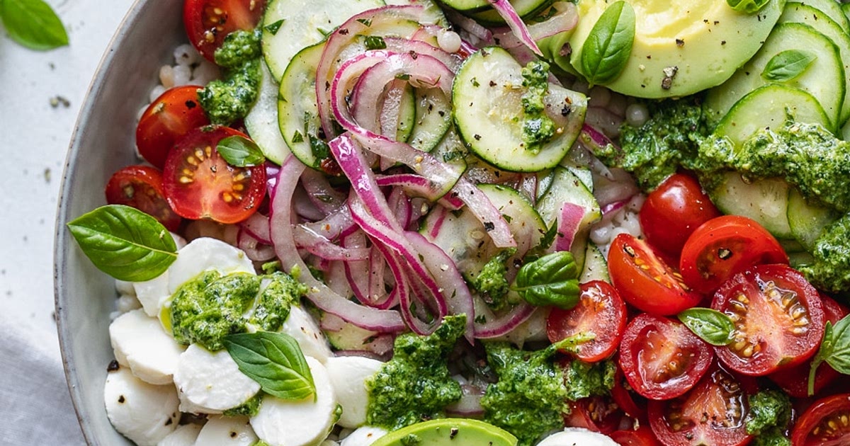 Summer Pesto Couscous Bowls Recipe | Samsung Food App
