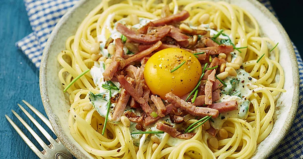 Linguine carbonara revisitées à la française Recipe | Samsung Food App