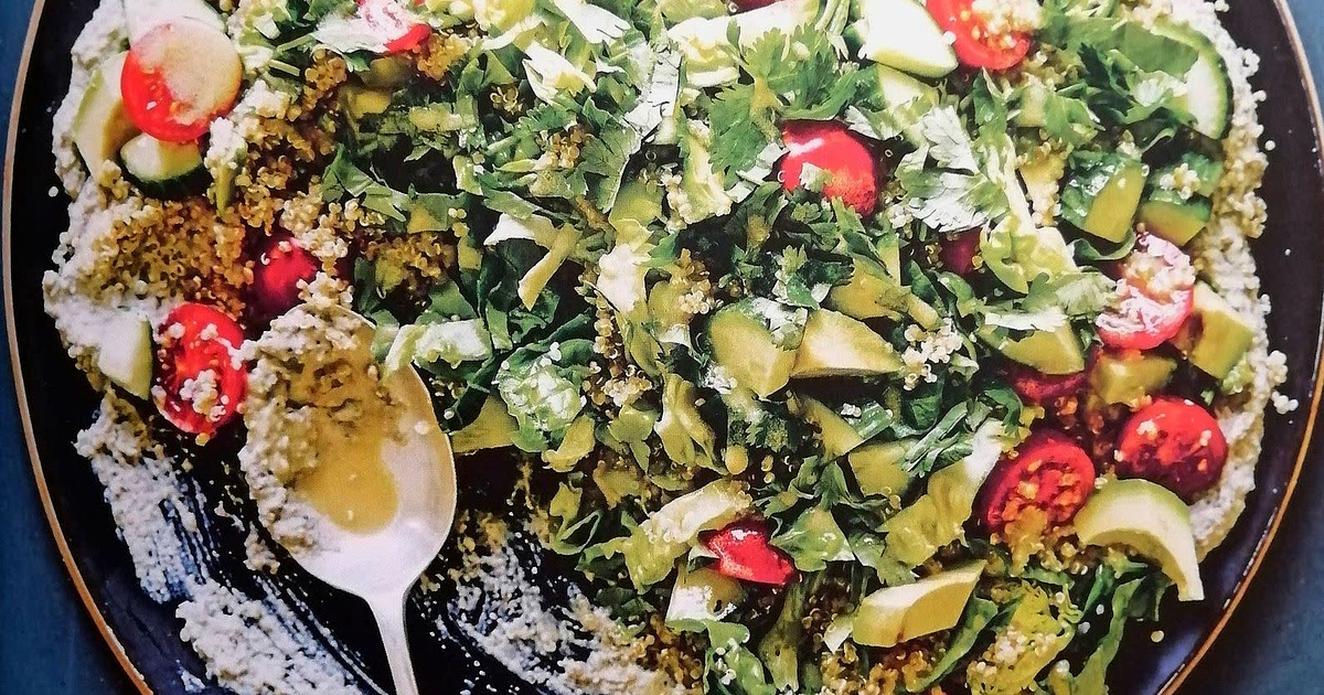 Quinoa Salad with Green Lentil Hummus Base [VG] Recipe | Samsung Food App