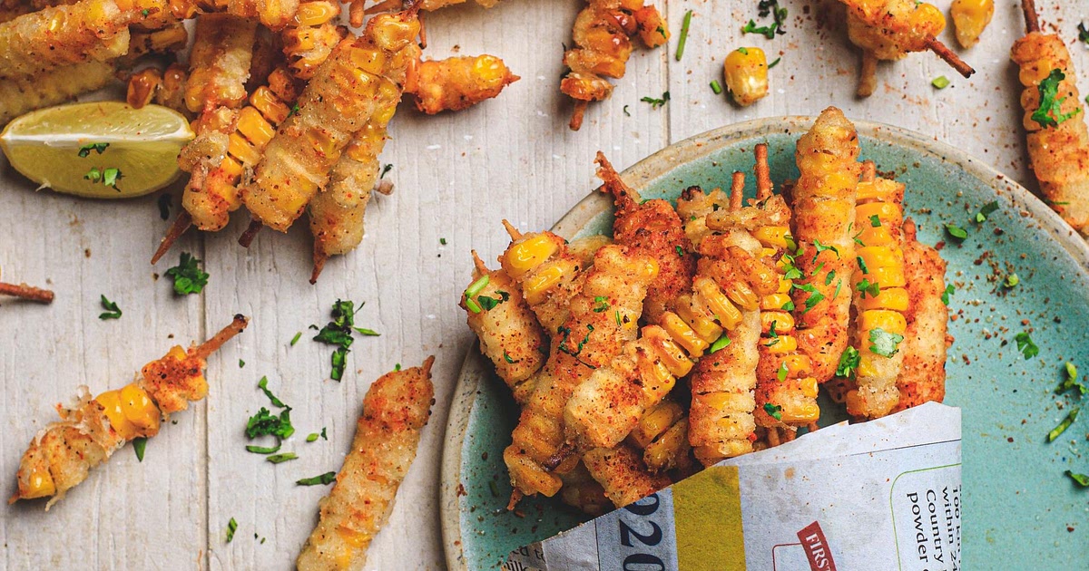 Corn Ribs Made by Air Fryer Recipe | Samsung Food App