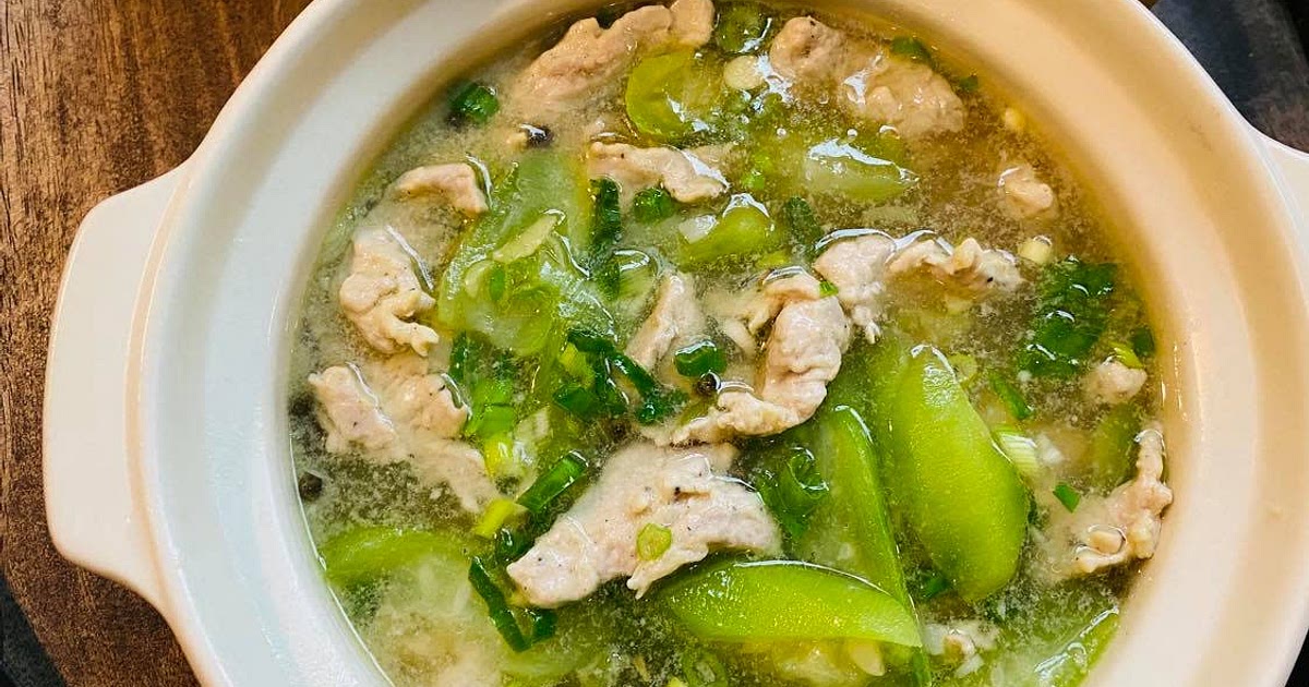 Luffa Acutangula with Pork Soup | 肉片丝瓜汤 Recipe | Samsung Food App