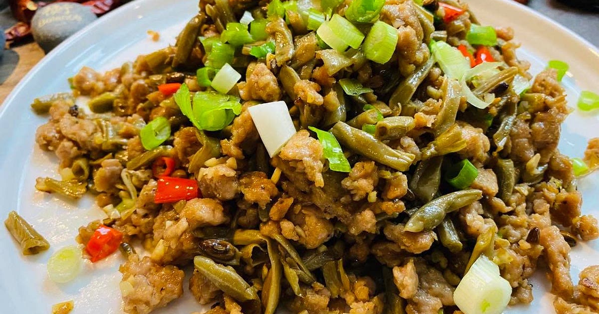 Ground Pork with Pickled Green Beans Stir Fry | 酸豆角炒肉 Recipe | Samsung Food App