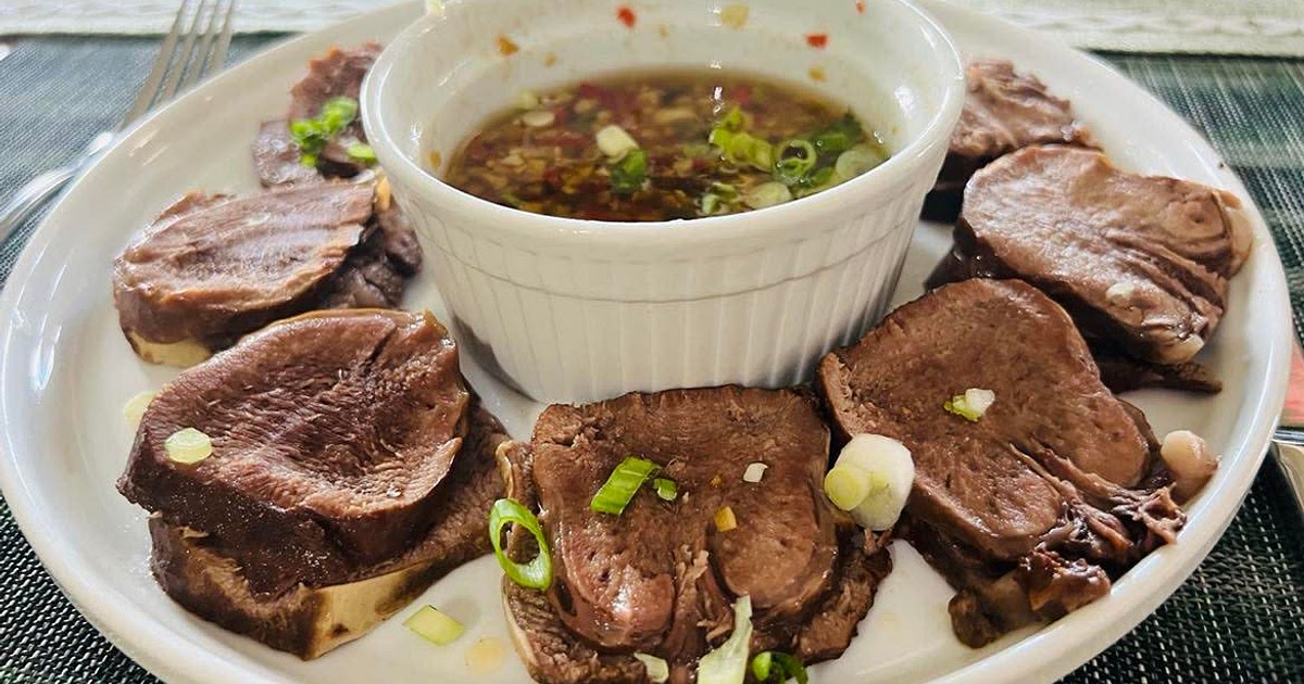 Braised Beef Tongue Dipped in Spicy Sauce | 卤牛舌 Recipe | Samsung Food App