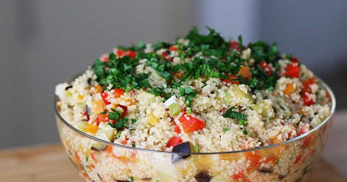 Couscous Salad | Ready in 15 minutes! - Gourmandelle | Vegetarian Blog Recipe | Samsung Food App