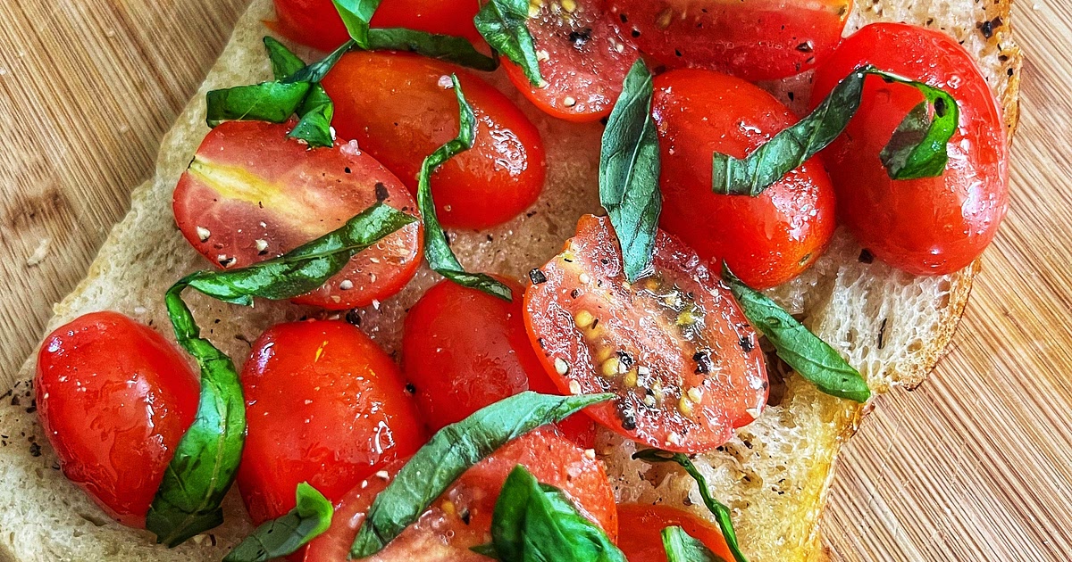 Truffle Garlic Tomato Toast — Angiela Eats Recipe | Samsung Food App