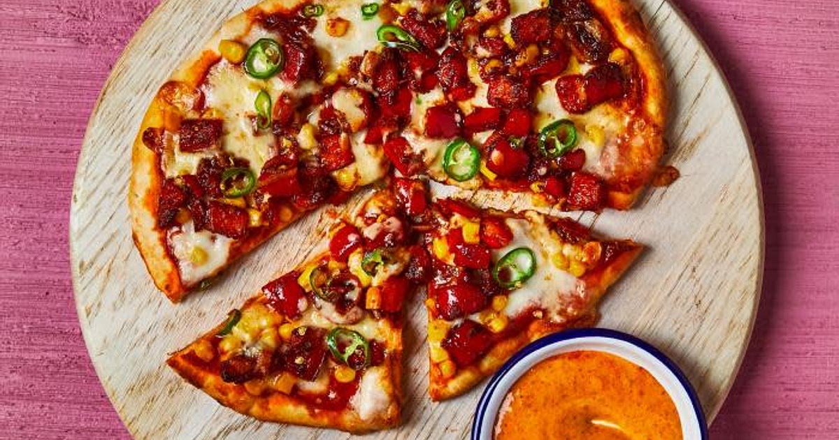Veggie Fajita Pizza With Chipotle Mayo Recipe | Samsung Food App