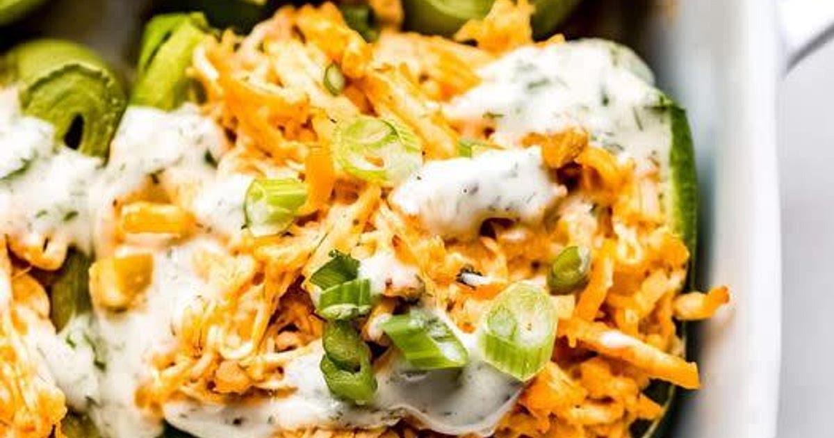 Buffalo Chicken Stuffed Peppers Recipe | Samsung Food App