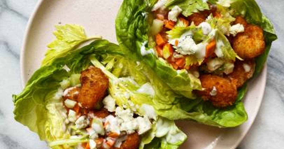 Buffalo Shrimp Lettuce Wraps Recipe | Samsung Food App