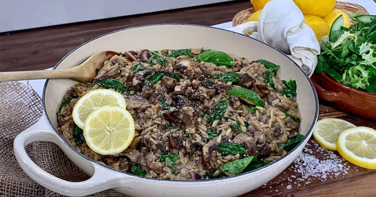 Creamy mushroom orzo Recipe | Samsung Food App