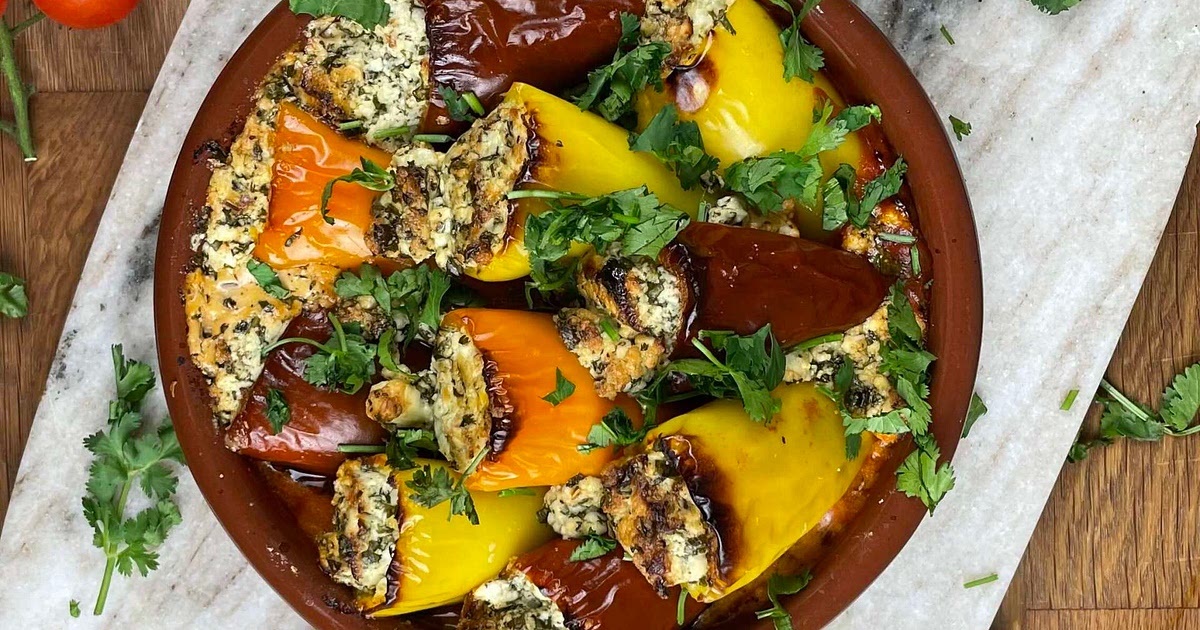 Feta Stuffed Baby Peppers Recipe | Samsung Food App