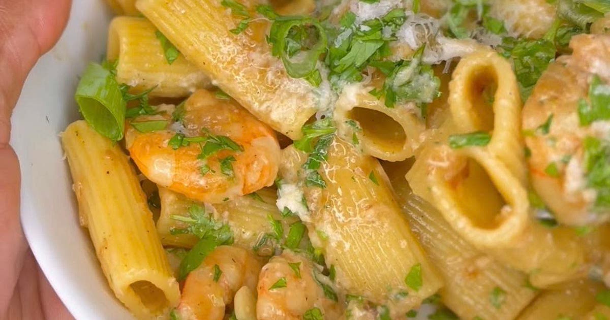 Garlic & Cilantro lime shrimp pasta Recipe | Samsung Food App