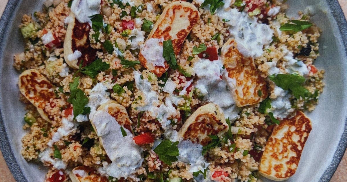 Halloumi couscous salad Recipe | Samsung Food App