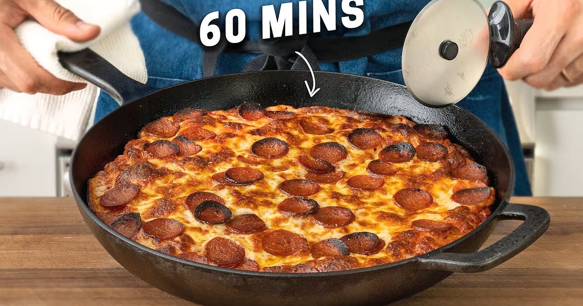 PAN PIZZA IN 1 HOUR (No Mixer) Recipe | Samsung Food App