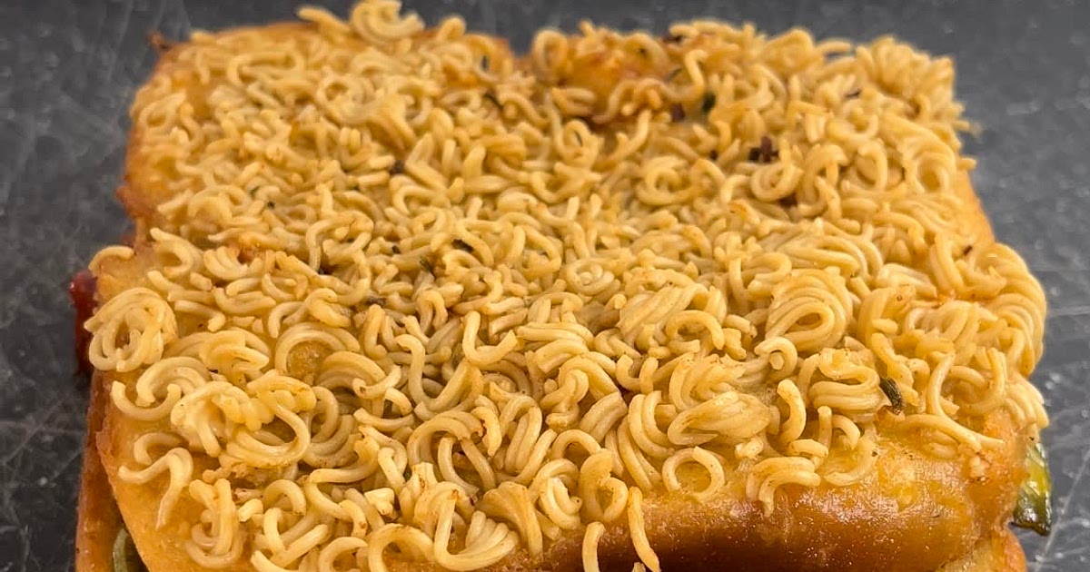 Instant noodles shrimp sandwich Recipe | Samsung Food App
