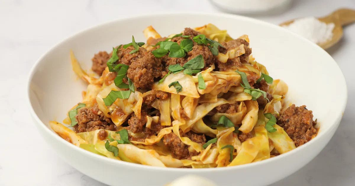 Keto Italian Beef With Cabbage Noodles Recipe | Samsung Food App