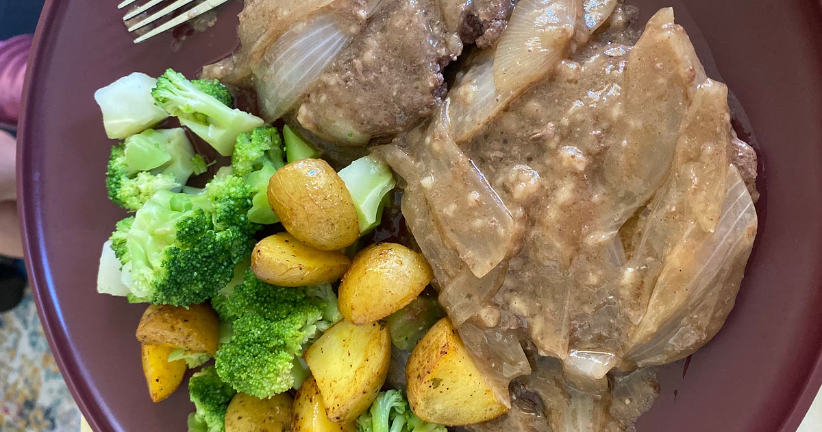 Hamburger Steak with Onions and Gravy Recipe | Samsung Food App
