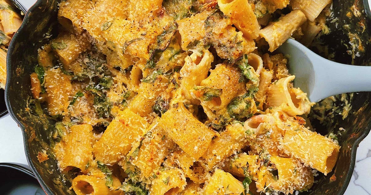 Creamy Butternut Squash Pasta Bake Recipe | Samsung Food App