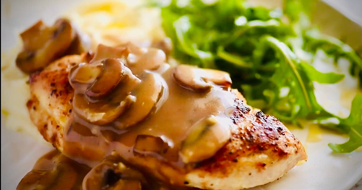 Pan Seared Chicken Breast with Mushroom Gravy Recipe | Samsung Food App