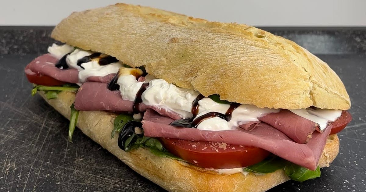Pastrami burrata sandwich Recipe | Samsung Food App