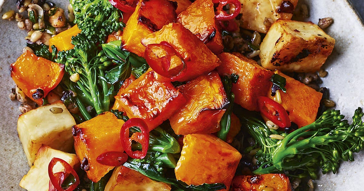 Squash & Halloumi Grain Bowl Recipe | Samsung Food App