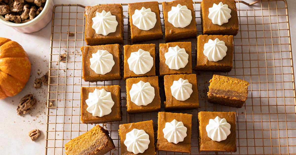 These Pumpkin Pie Squares With Candied Pecans is the Fall Dessert You’ve Been Craving Recipe | Samsung Food App