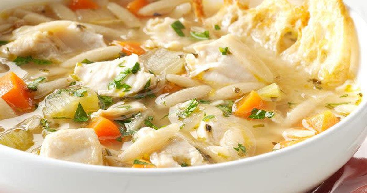 Mediterranean Chicken Orzo Soup Recipe | Samsung Food App