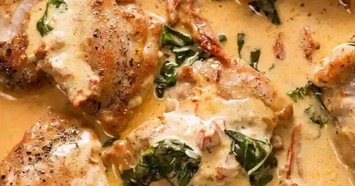 Creamy Sun-Dried Tomato Sauce Chicken Recipe | Samsung Food App