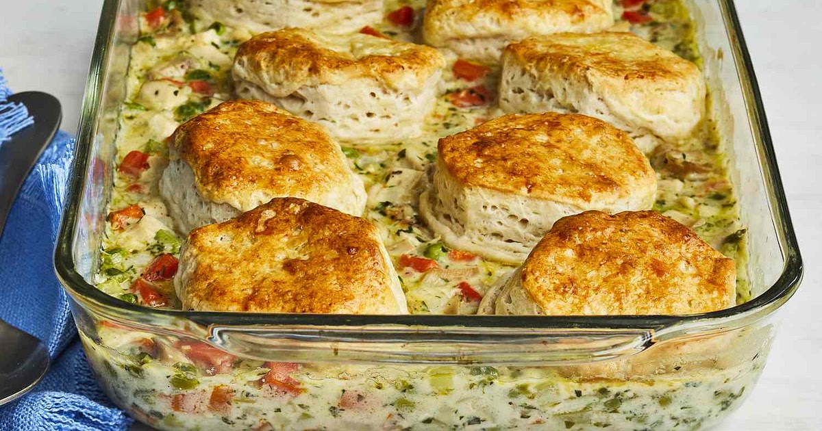 Mom's Fabulous Chicken Pot Pie with Biscuit Crust Recipe | Samsung Food App