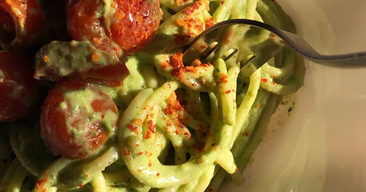 Creamy avocado spaghetti  Recipe | Samsung Food App