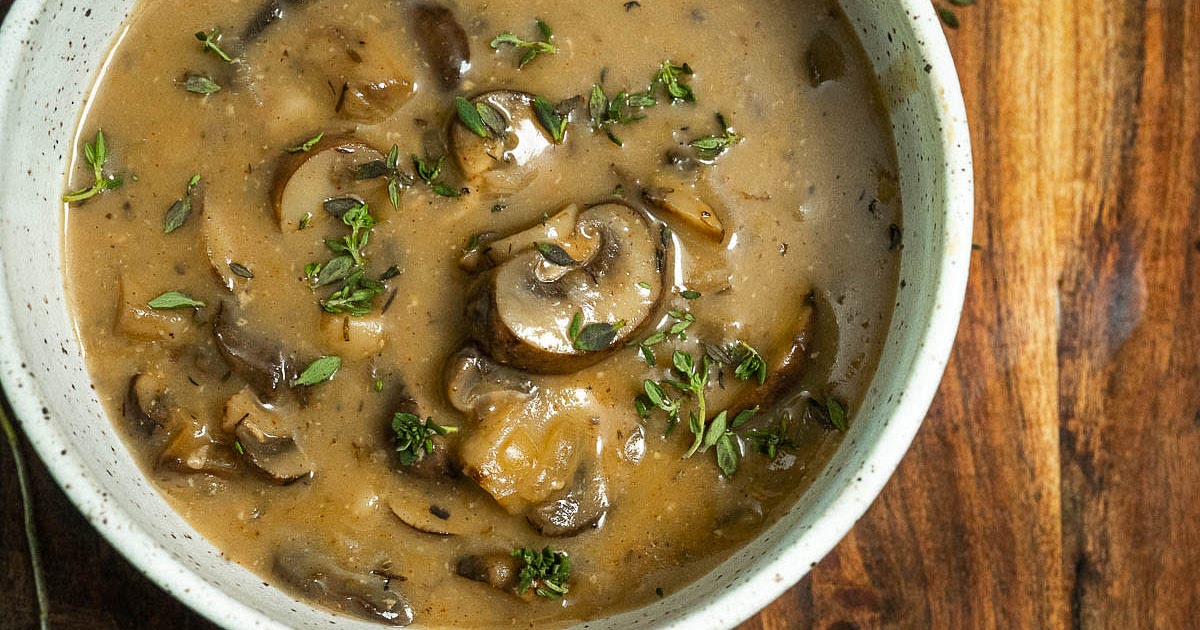 Vegan Cream of Mushroom Soup Recipe | Samsung Food App