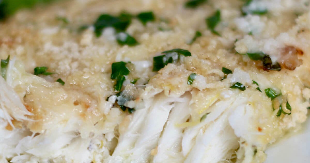 Parmesan-Crusted Air Fryer Halibut Recipe | Samsung Food App