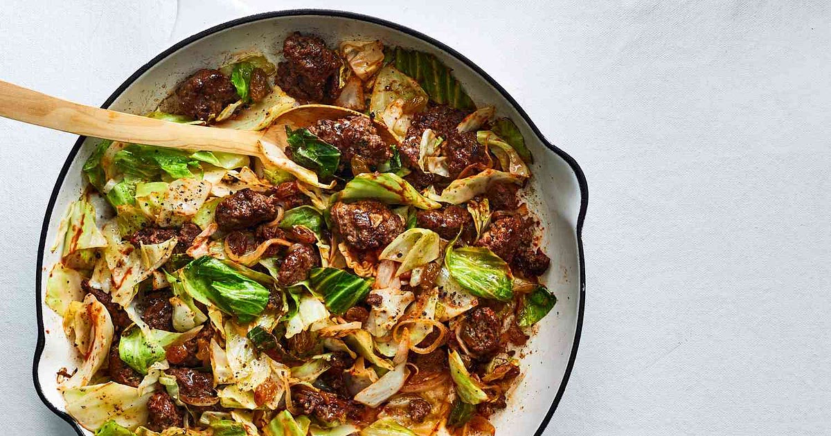 Beef and Cabbage Skillet Supper Recipe | Samsung Food App
